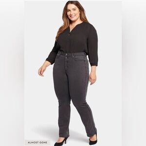NYDJ Barbara Bootcut Jeans In Plus Size 20W. Sierra Grey. Style # W46Z1078 .